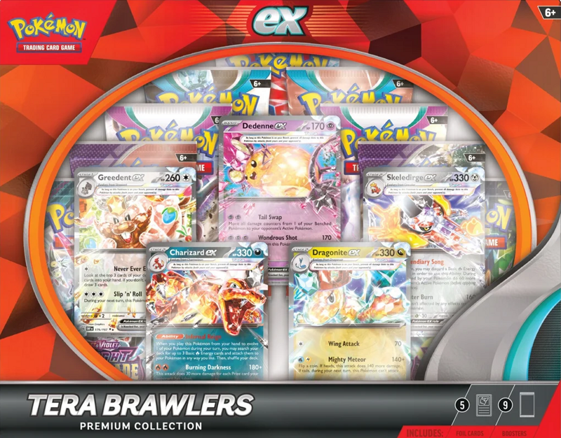 Pokemon Tera Brawlers Premium Collection Box