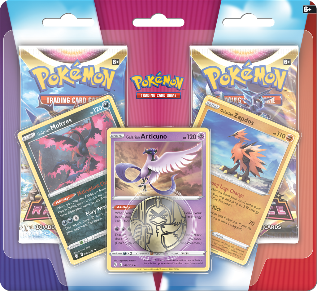 Pokemon Enhanced Blister 2-Pack Moltres, Articuno and Zapdos