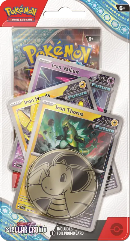 Pokemon Stellar Crown Premium Checklane Blister - Iron Thorns