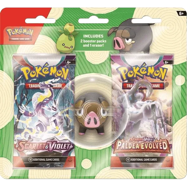 Pokemon Back to School Eraser Blister Smoliv/LeChonk