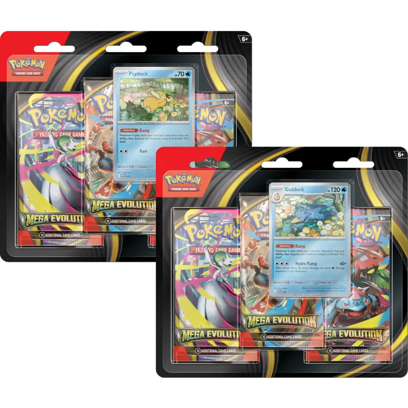 Pokemon Mega Evolutions 3-Pack Blister Pack