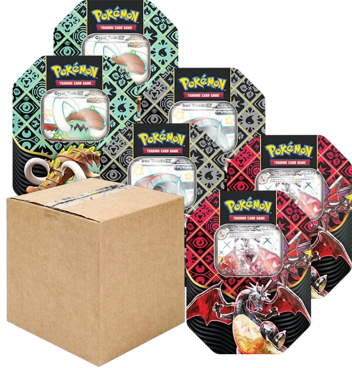 Pokemon Paldean Fates 4-Booster Tin (Case of 6)