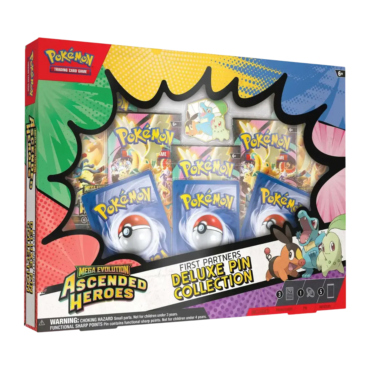 Pokemon Mega Evolution Ascended Heroes - First Partners Deluxe Pin Collection