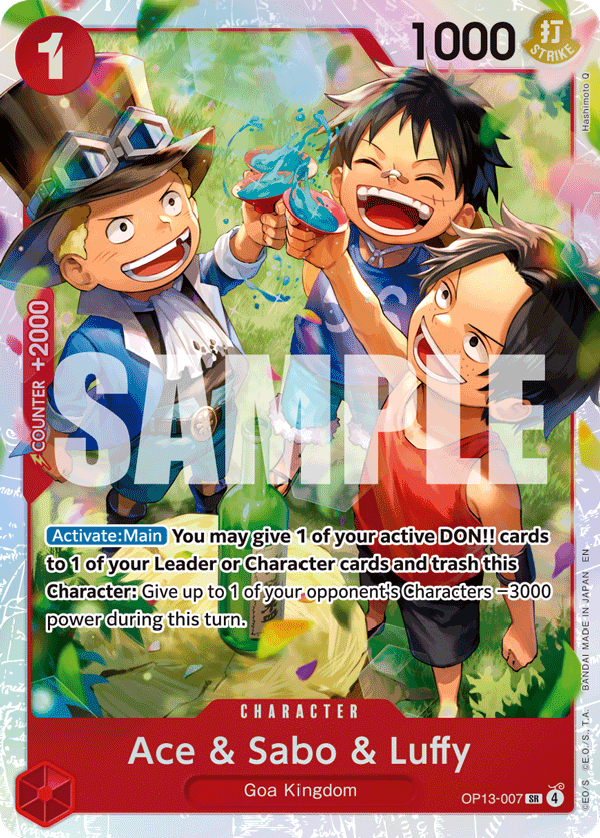 OP13-007 Ace & Sabo & Luffy