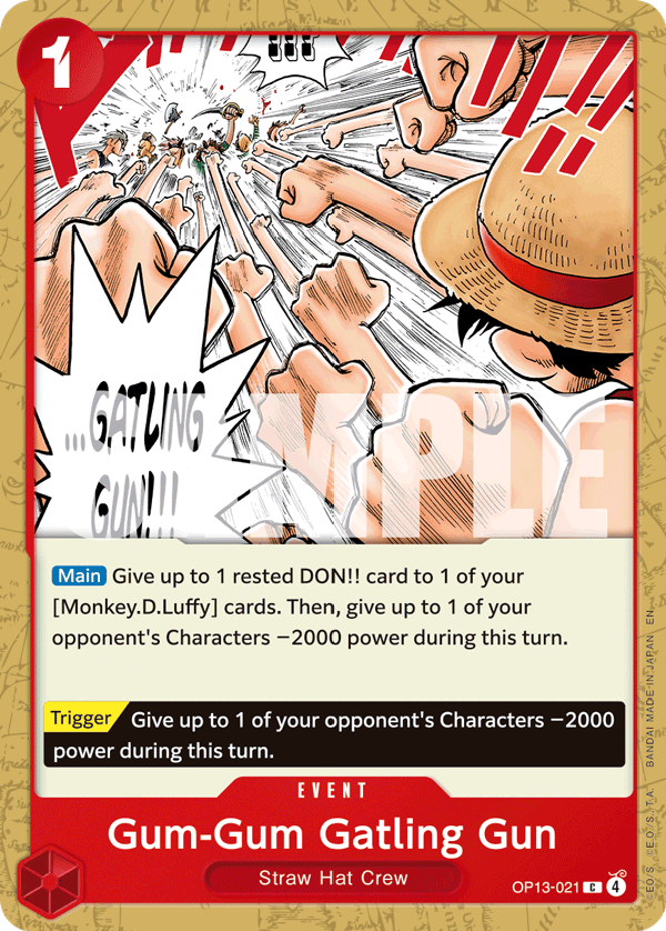 OP13-021 Gum-Gum Gatling Gun